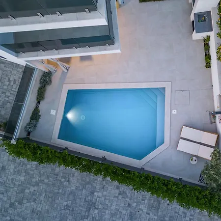 Luxury Apartment Marco Polo With A Private Swimming Pool With Salt Sea Water Punat Exterior photo